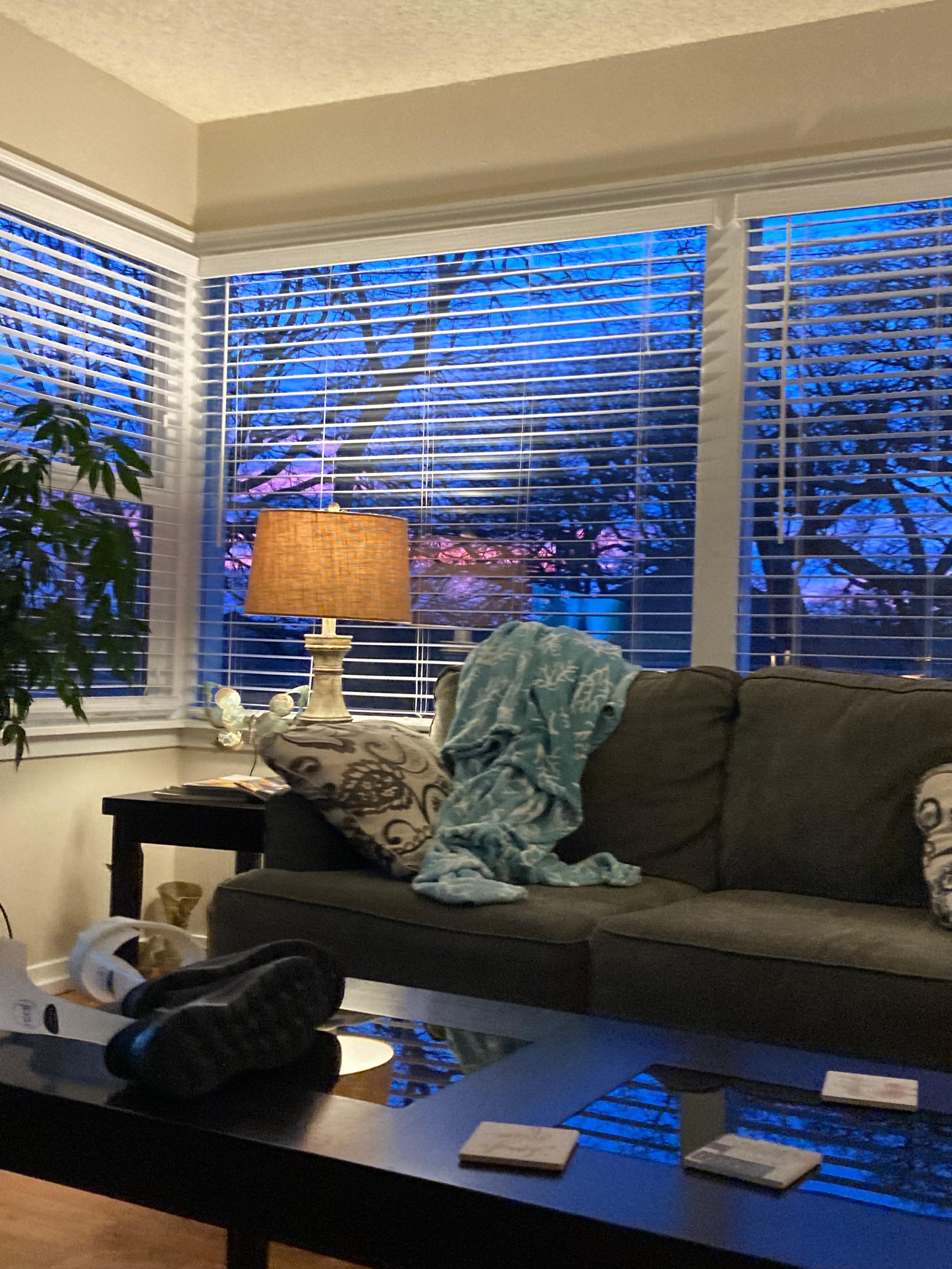 Sunset from living room 