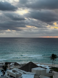 Beautiful view of the sun rise from our balcony