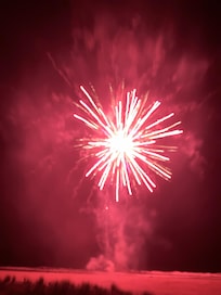 Fireworks on the beach