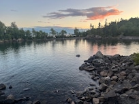 View from the camp fire area on the property