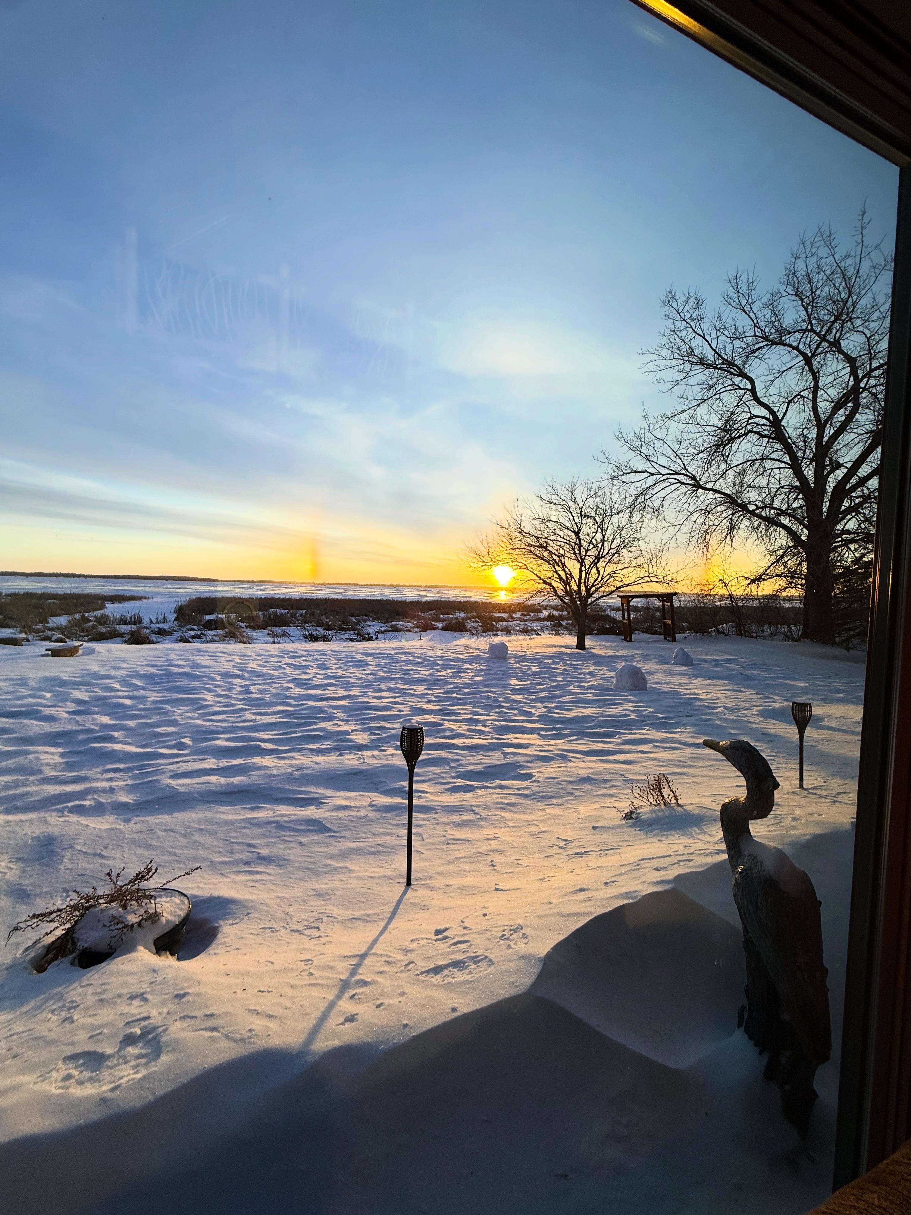 Sundogs on the sunrise