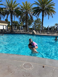5 pools with their own vibes- this one is kid friendly and had view of ocean