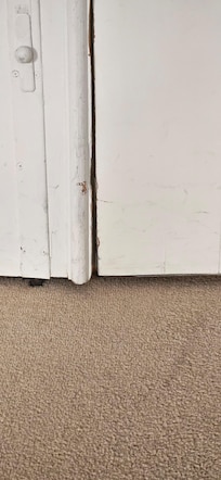 Double room entry doors did not seal, hallway light all night long.