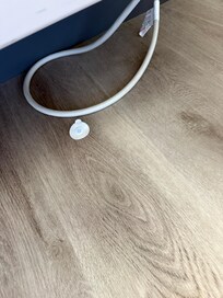 medical trash on floor