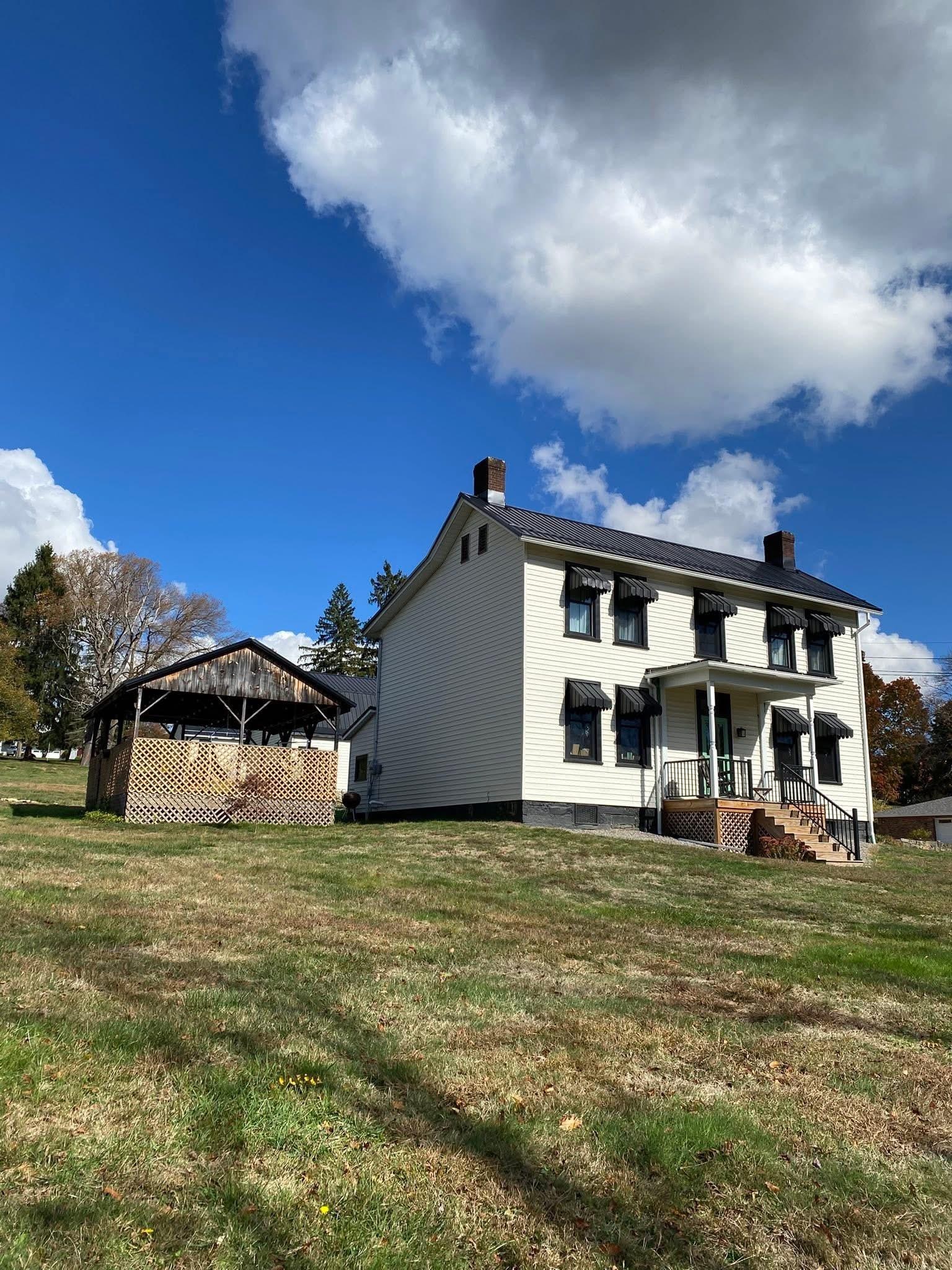 The location is in the small town of Emlenton but sits on the corner and is quiet and feels secluded. 