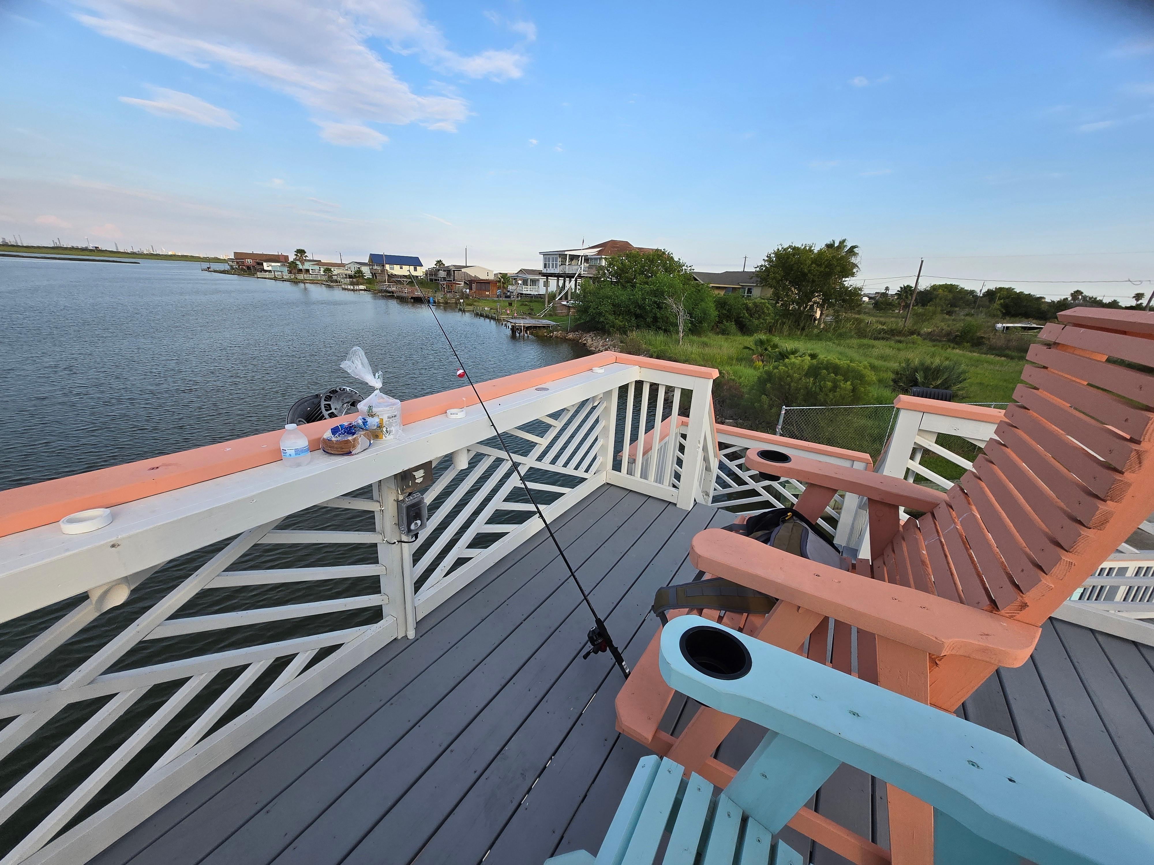 View from the top part of the deck