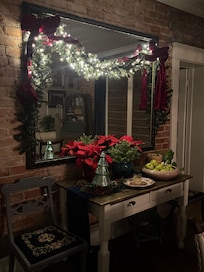 Dining Room decorated for Christmas
