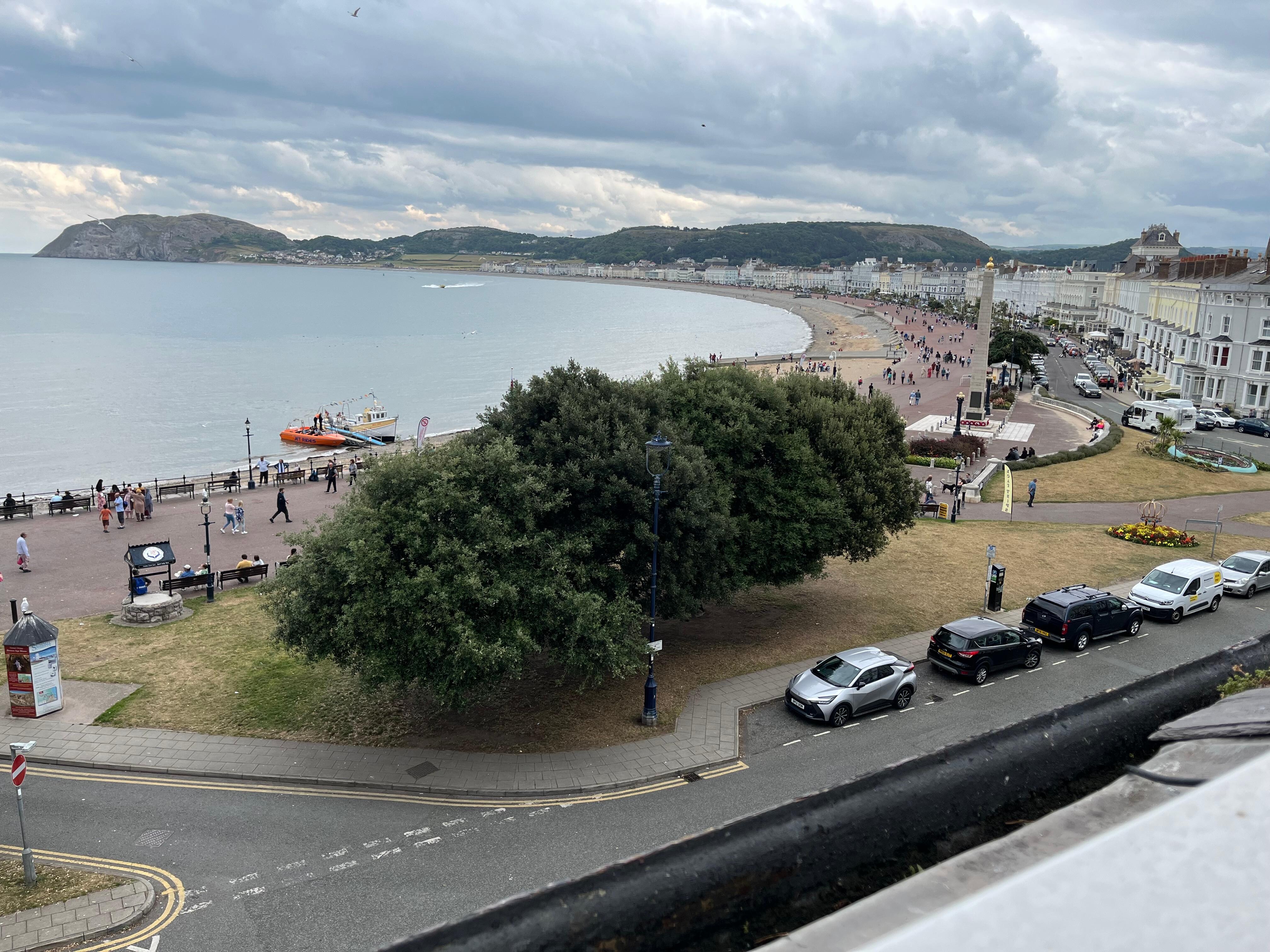 View from room 28 round the bay