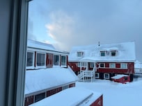 Beautiful view in the morning from our apartment!