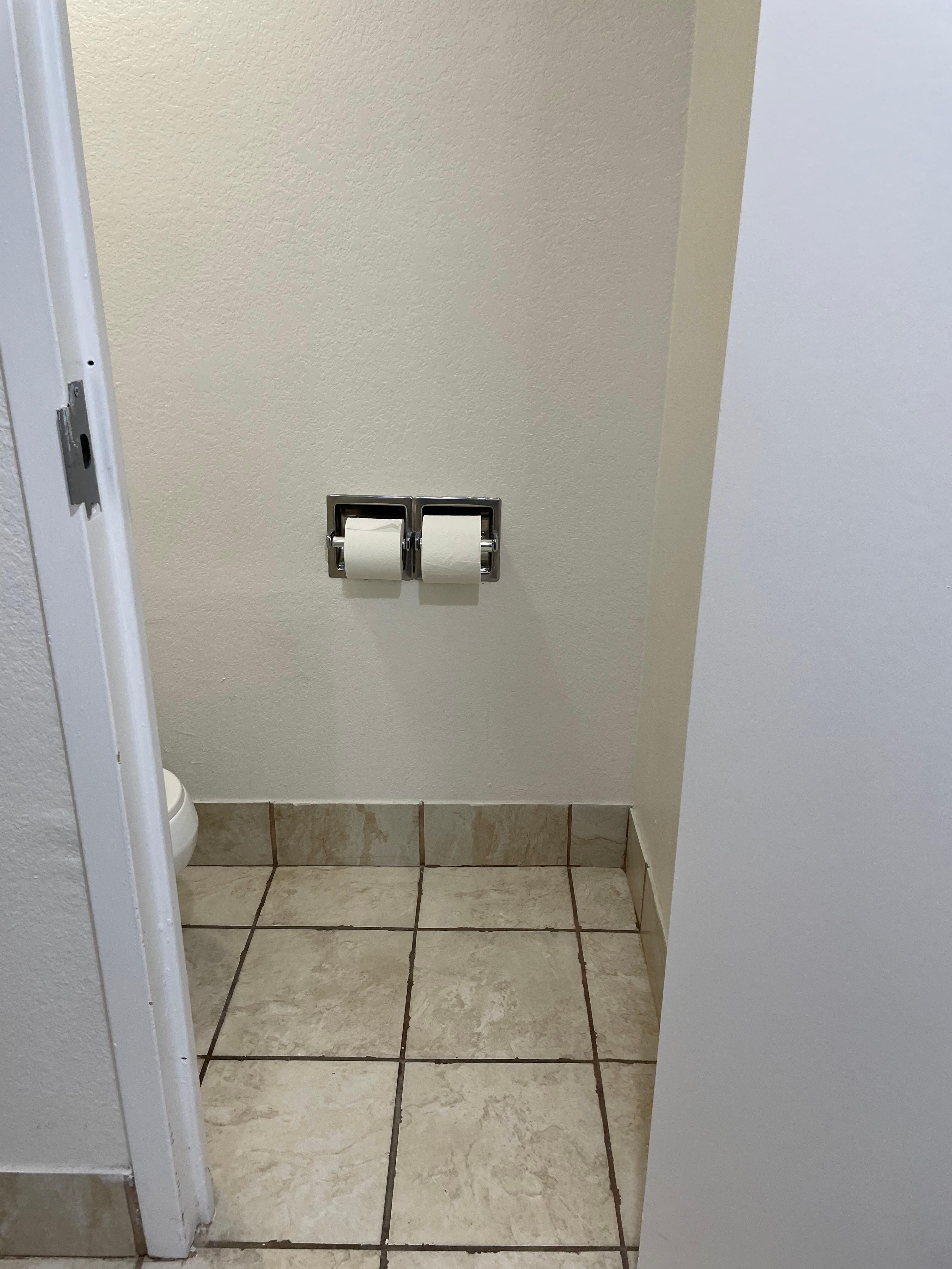 View to bathroom from the door