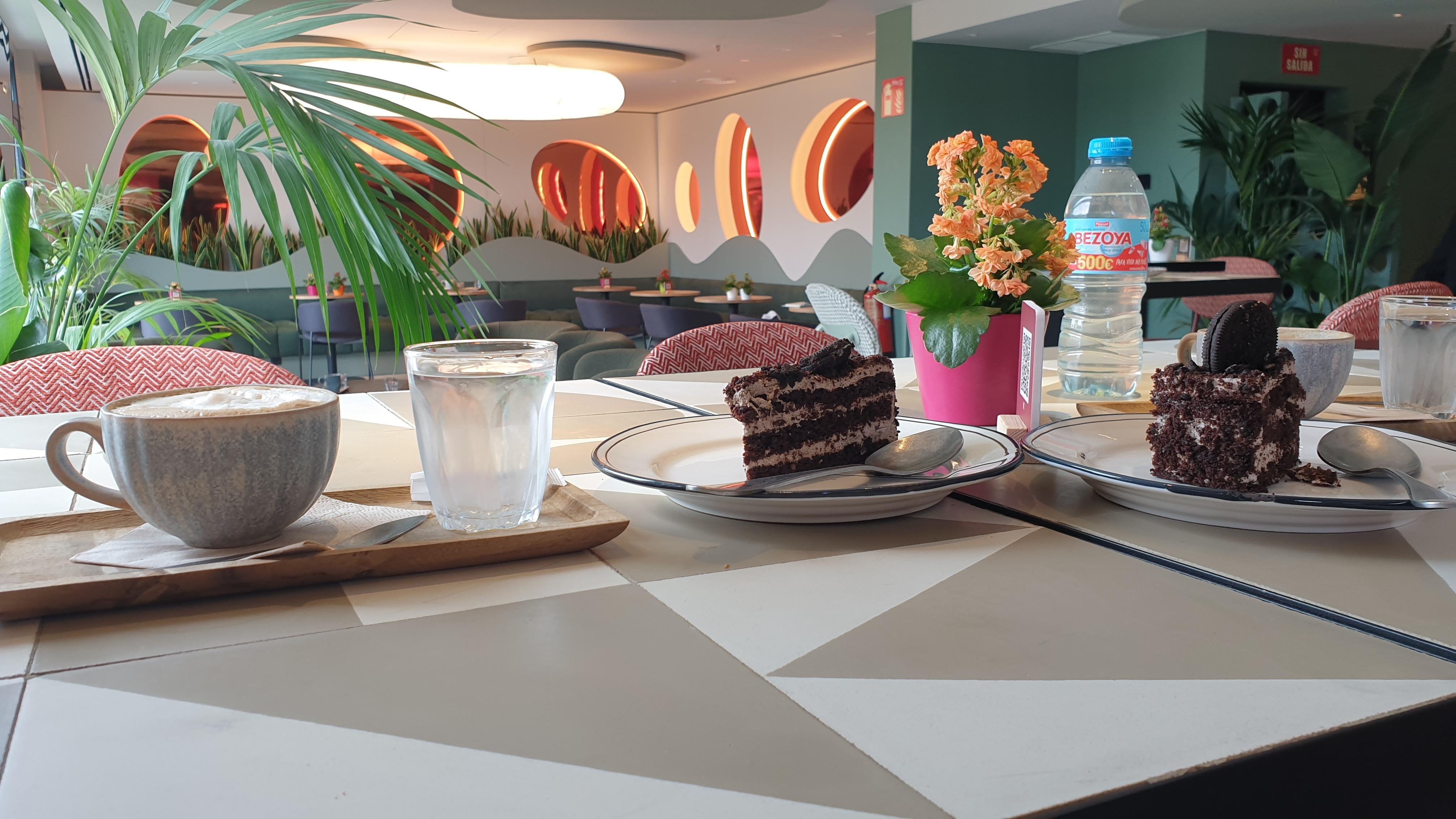 Nice coffee and sweet treats