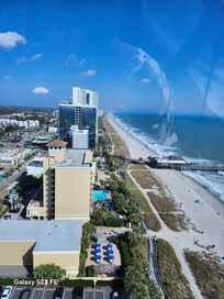 View from observation wheel on the boardwalk