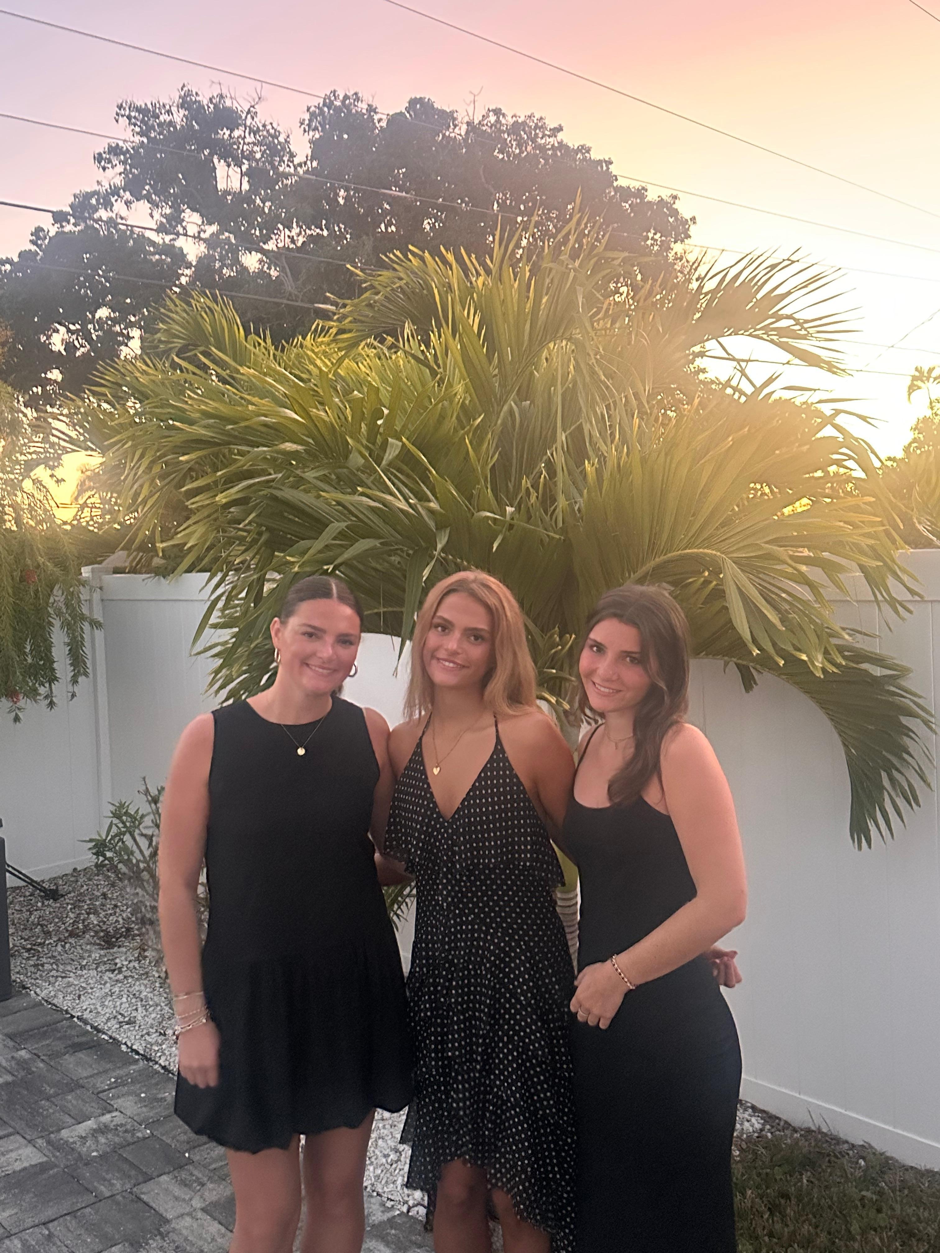 My girls in the back yard 