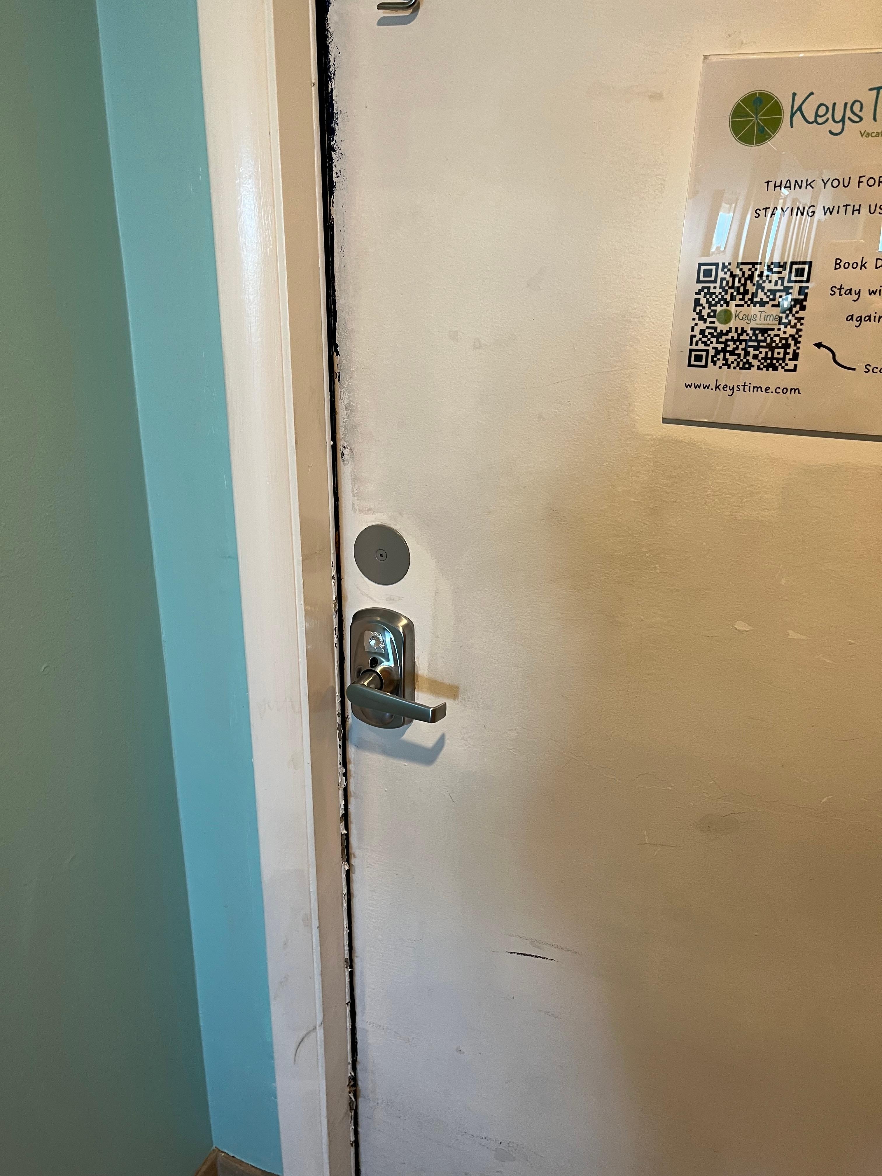 Interior front door to unit