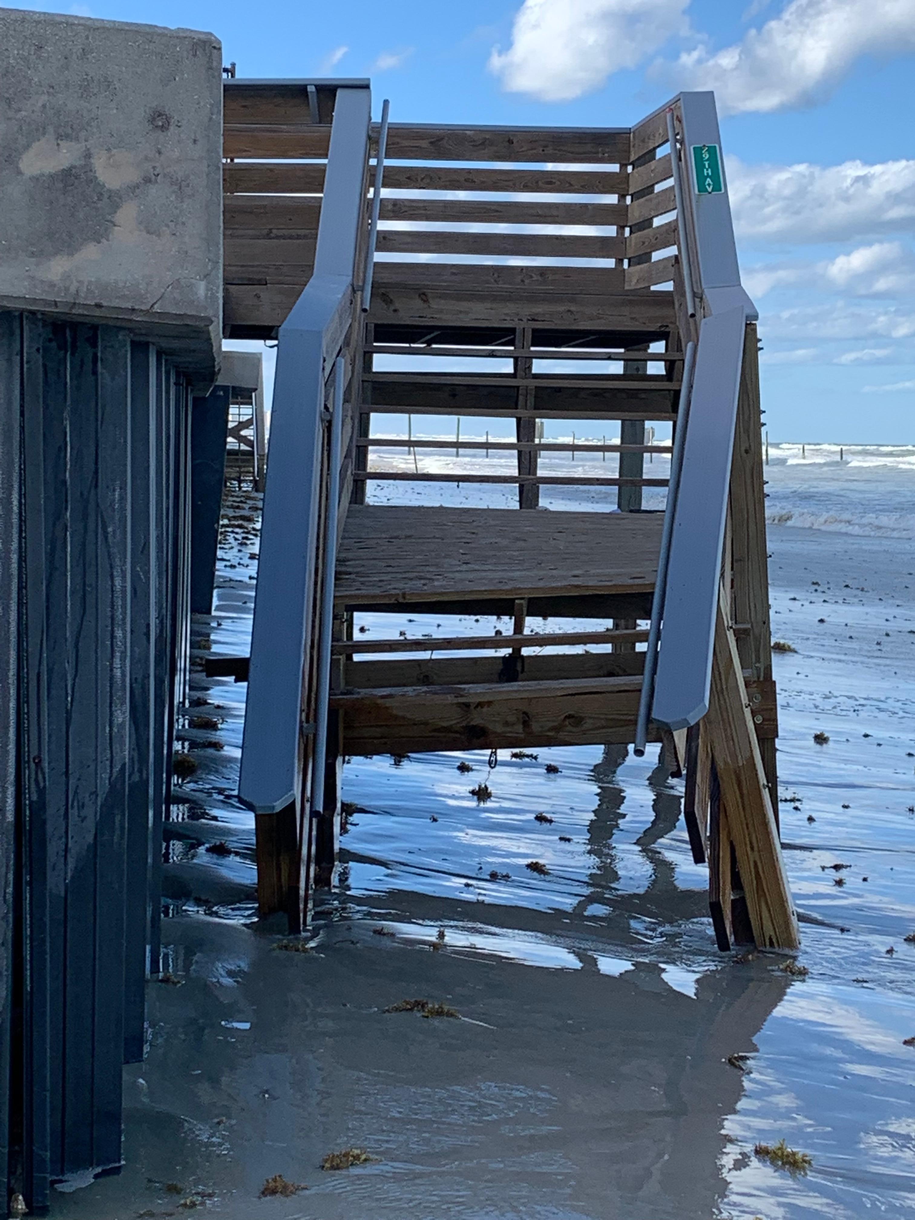 This is the beach access 