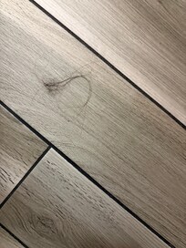 The floor, not our hair, also left your feet black.