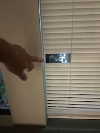 Broken mini blind
