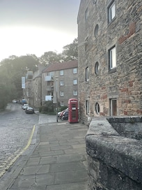Looking at the street where flat is located.