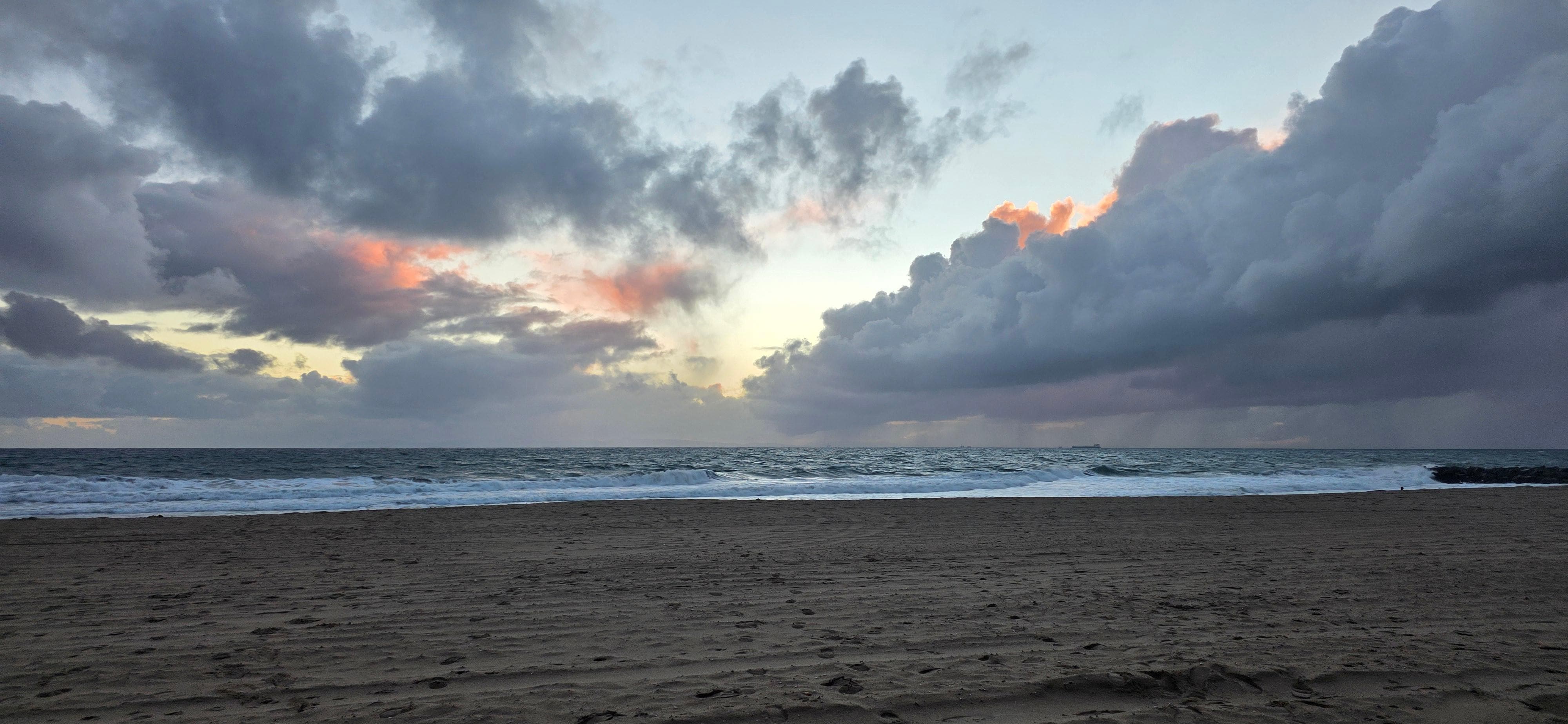 Beach is steps away from the house.