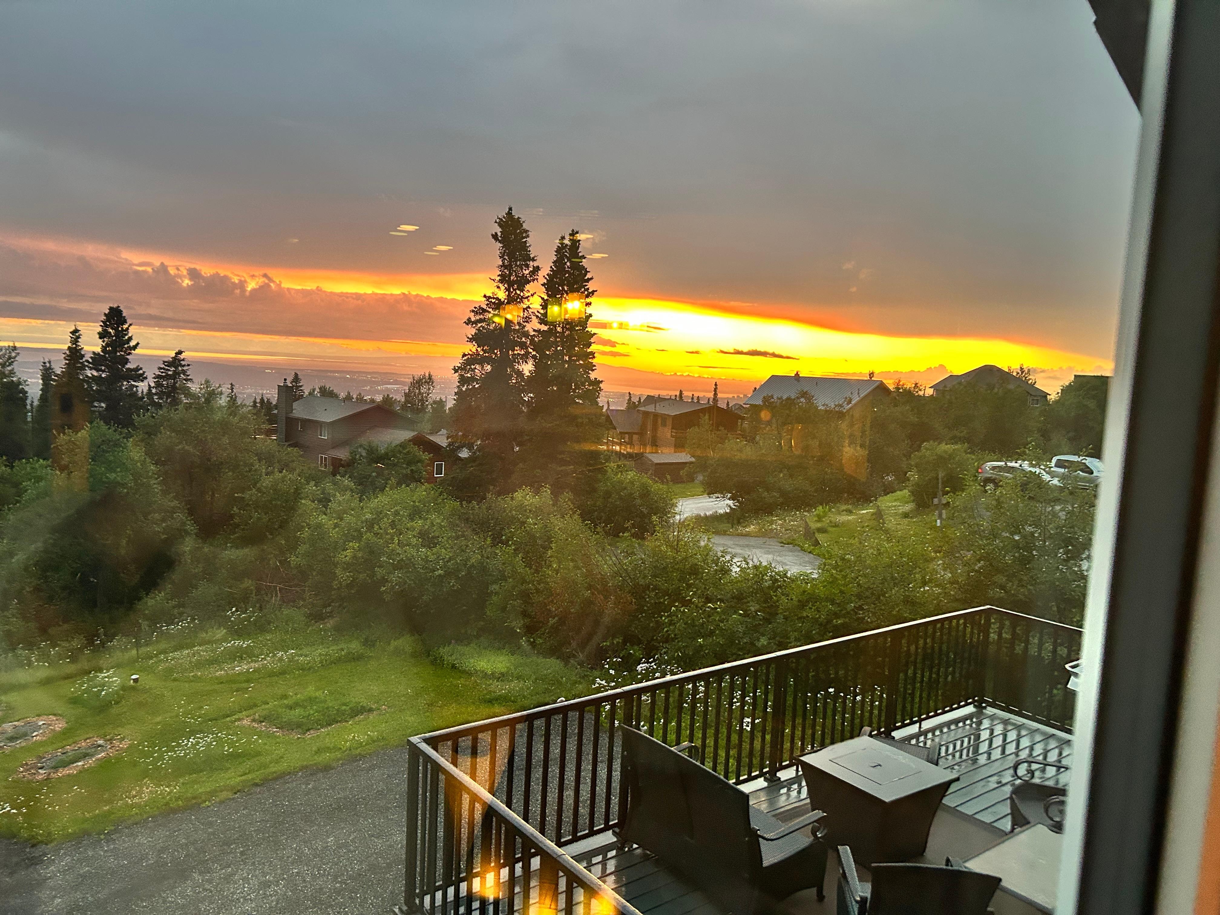 Evening view from family room