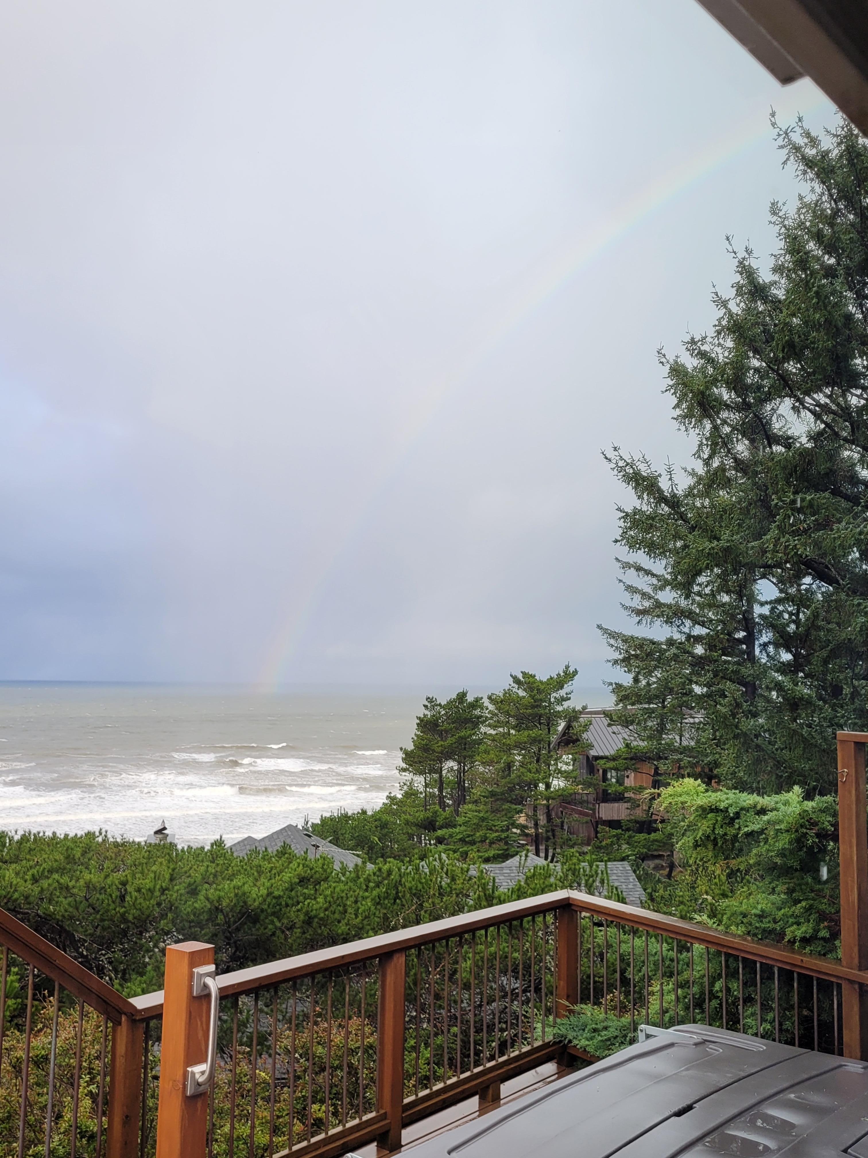 Rainbow view from lower deck.  