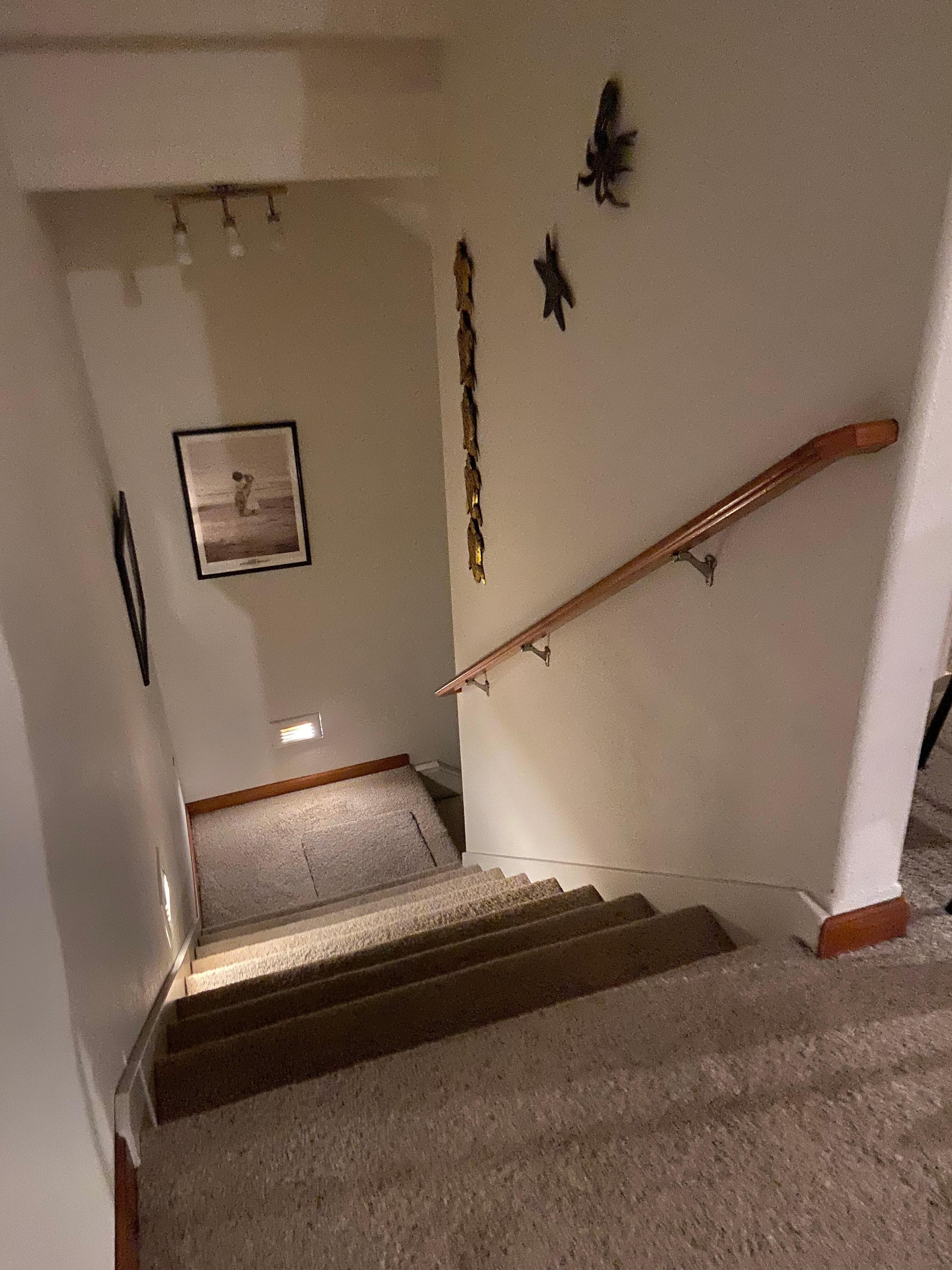 From garage (ground) level to level two (main living areas)