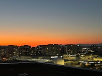 Sunset from balcony