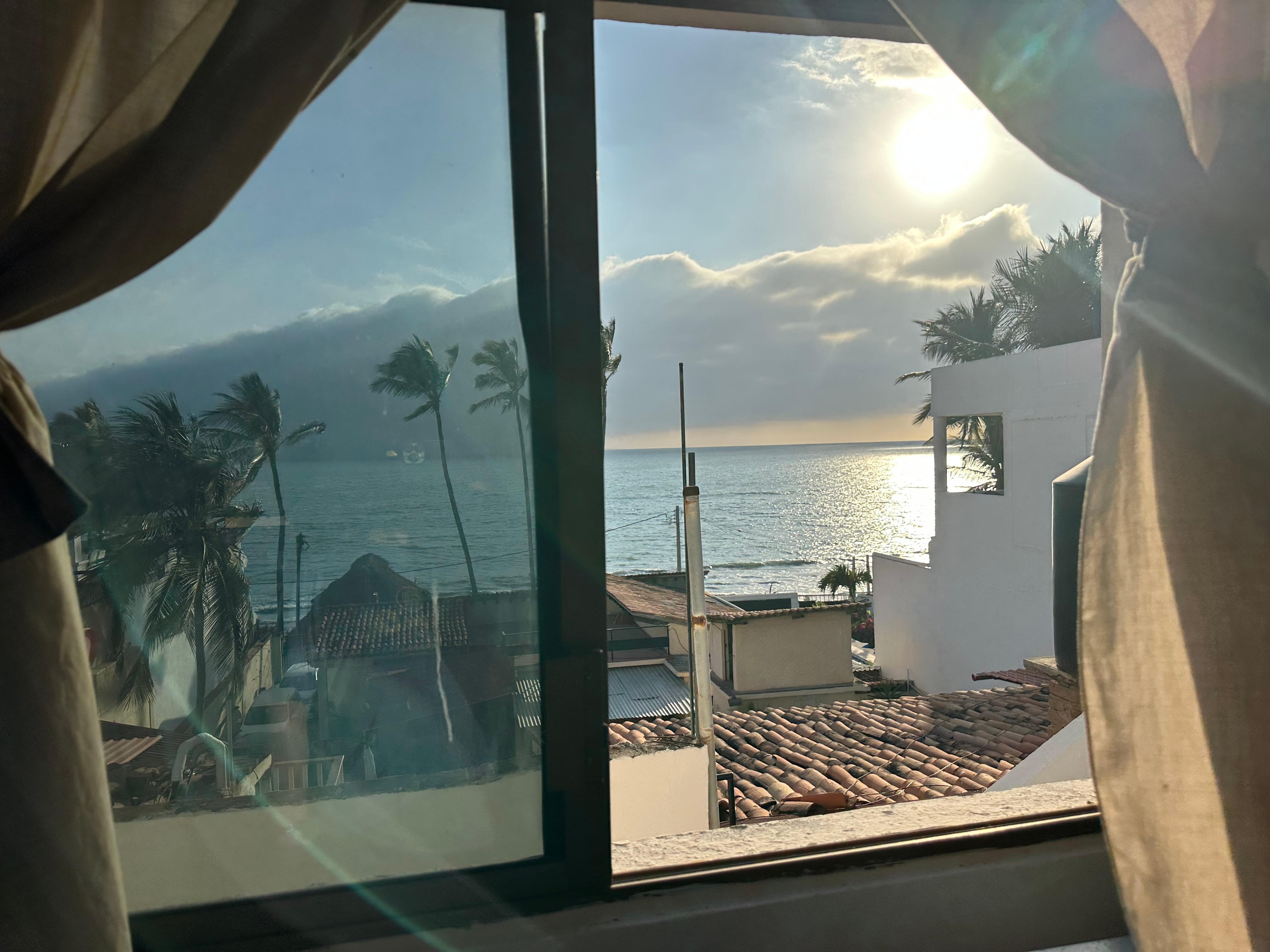 Front kitchenette window in master suite 