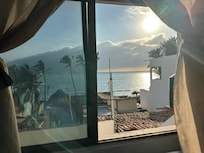 Front kitchenette window in master suite