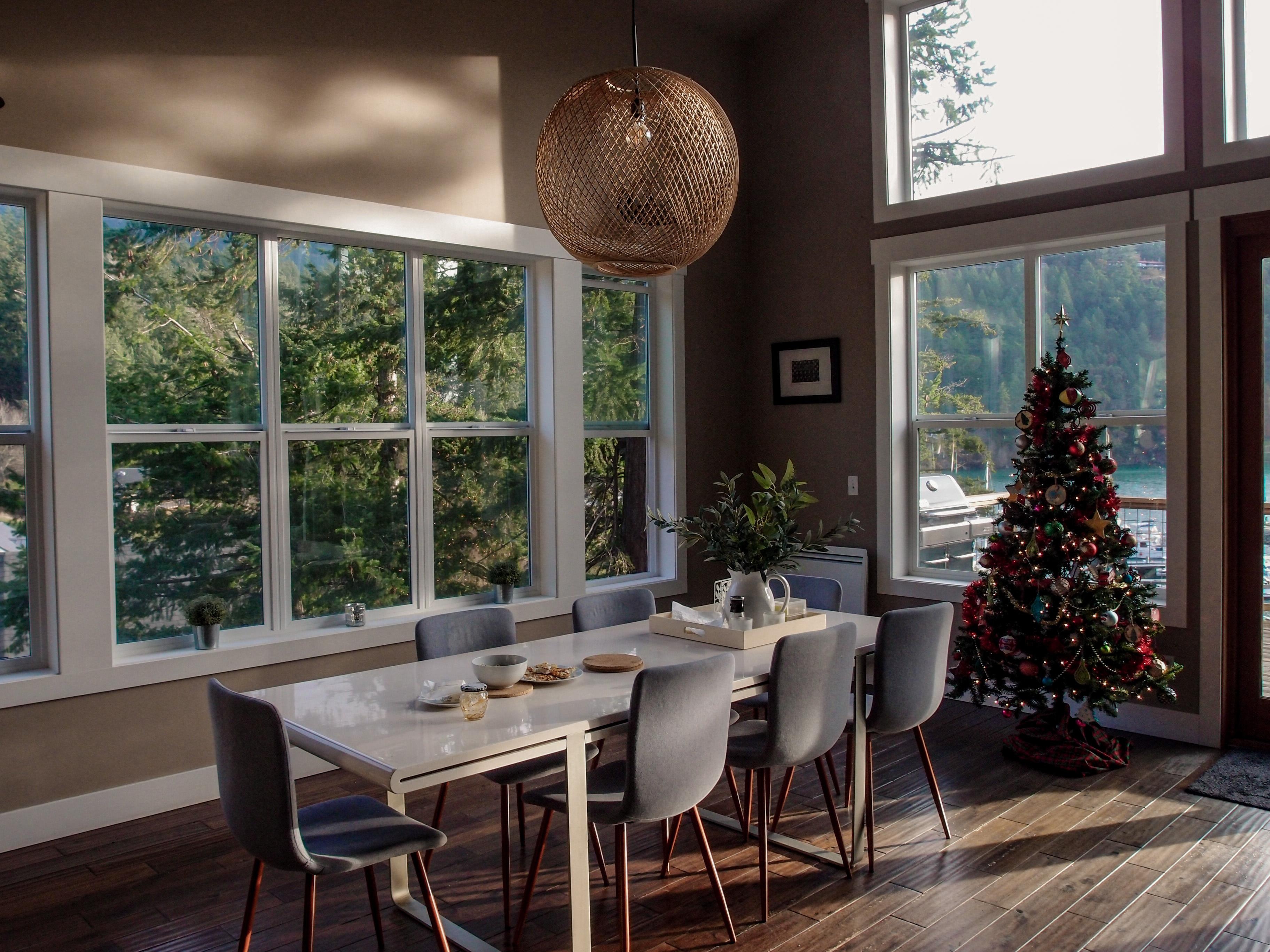 The Christmas tree was a nice touch for the holidays.