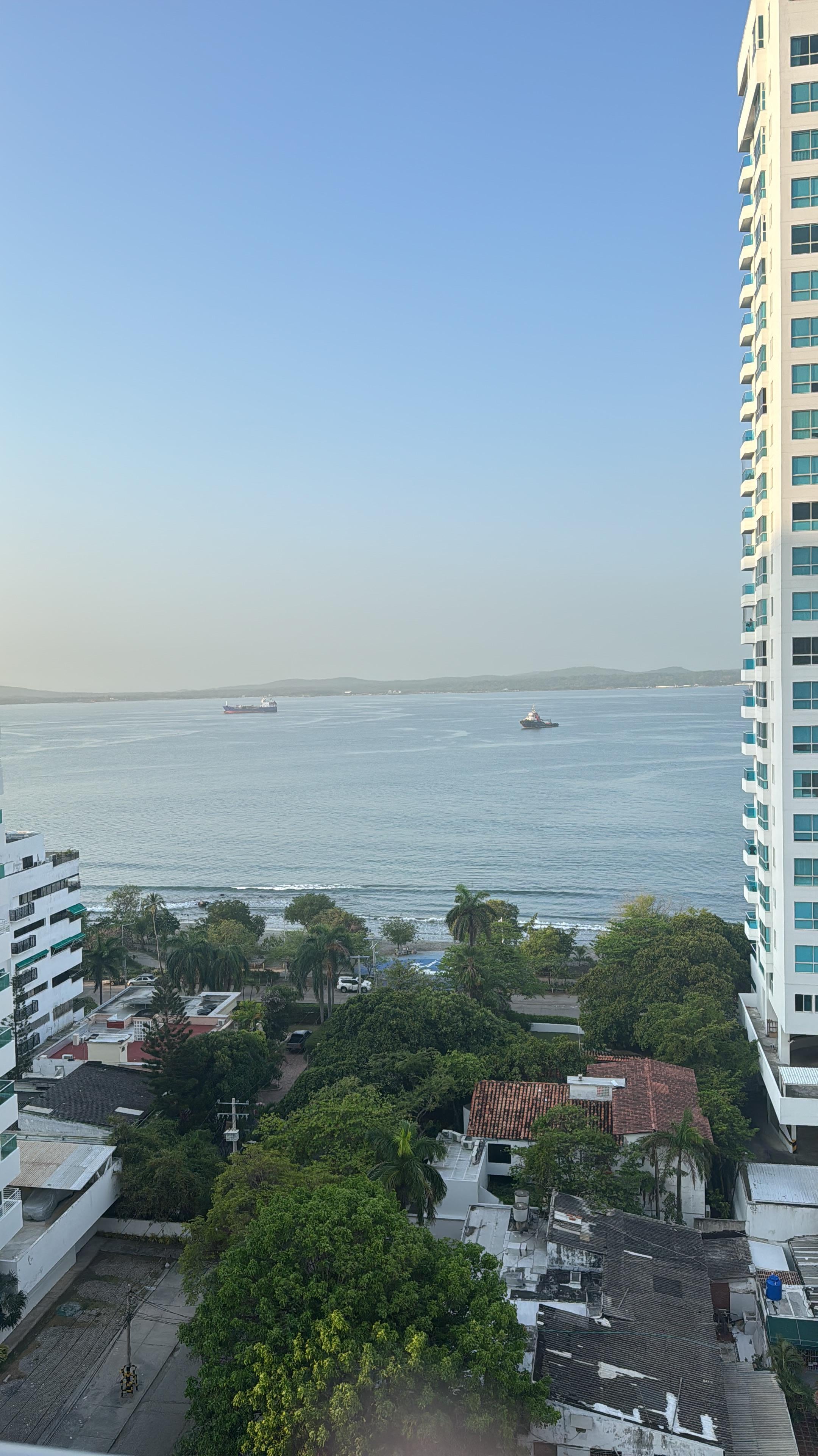 Vista do apartamento.