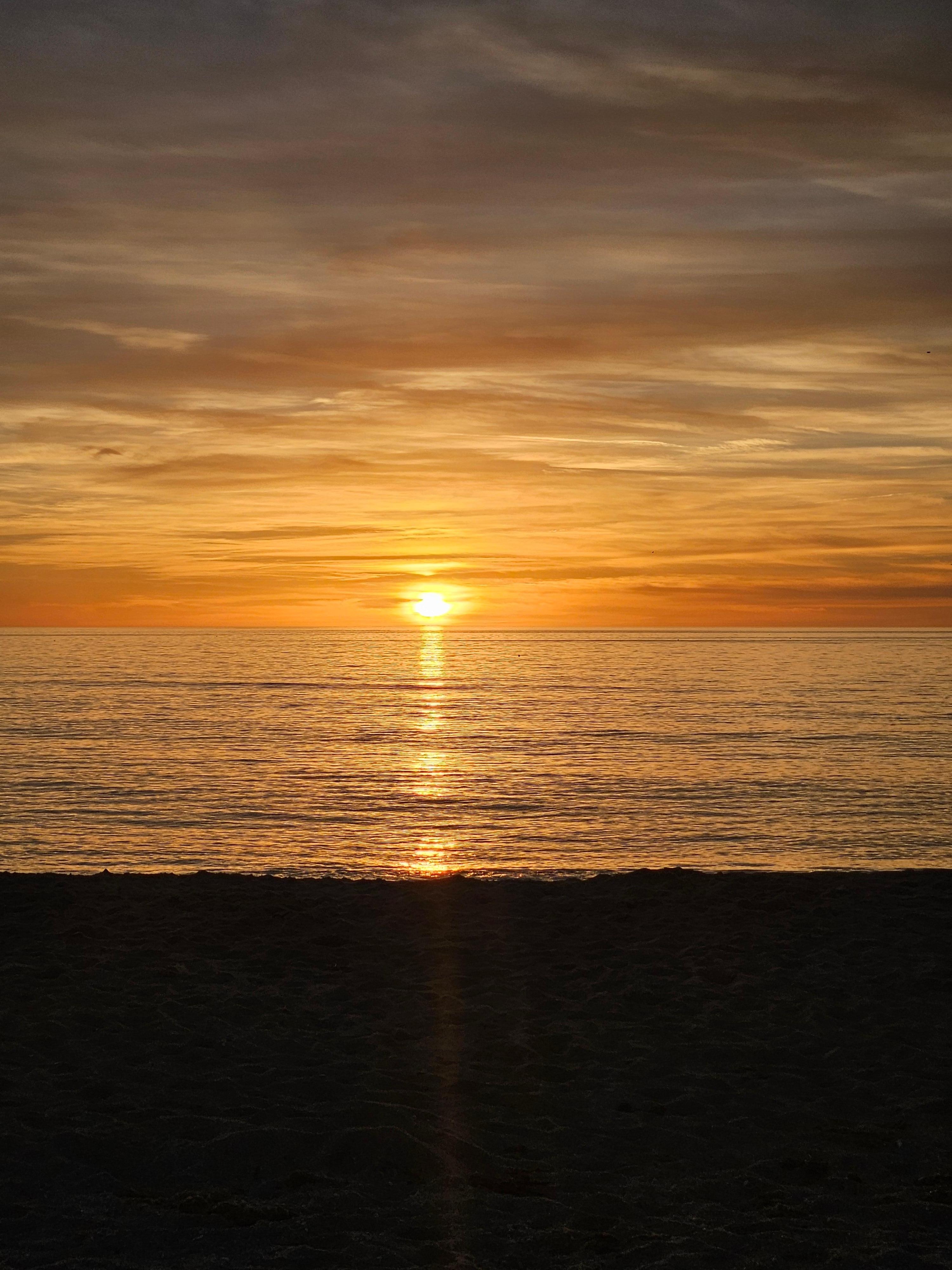 Sunset from the pier at Sharkys.