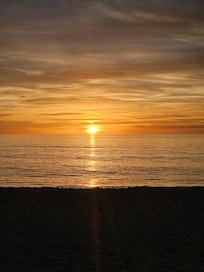 Sunset from the pier at Sharkys.