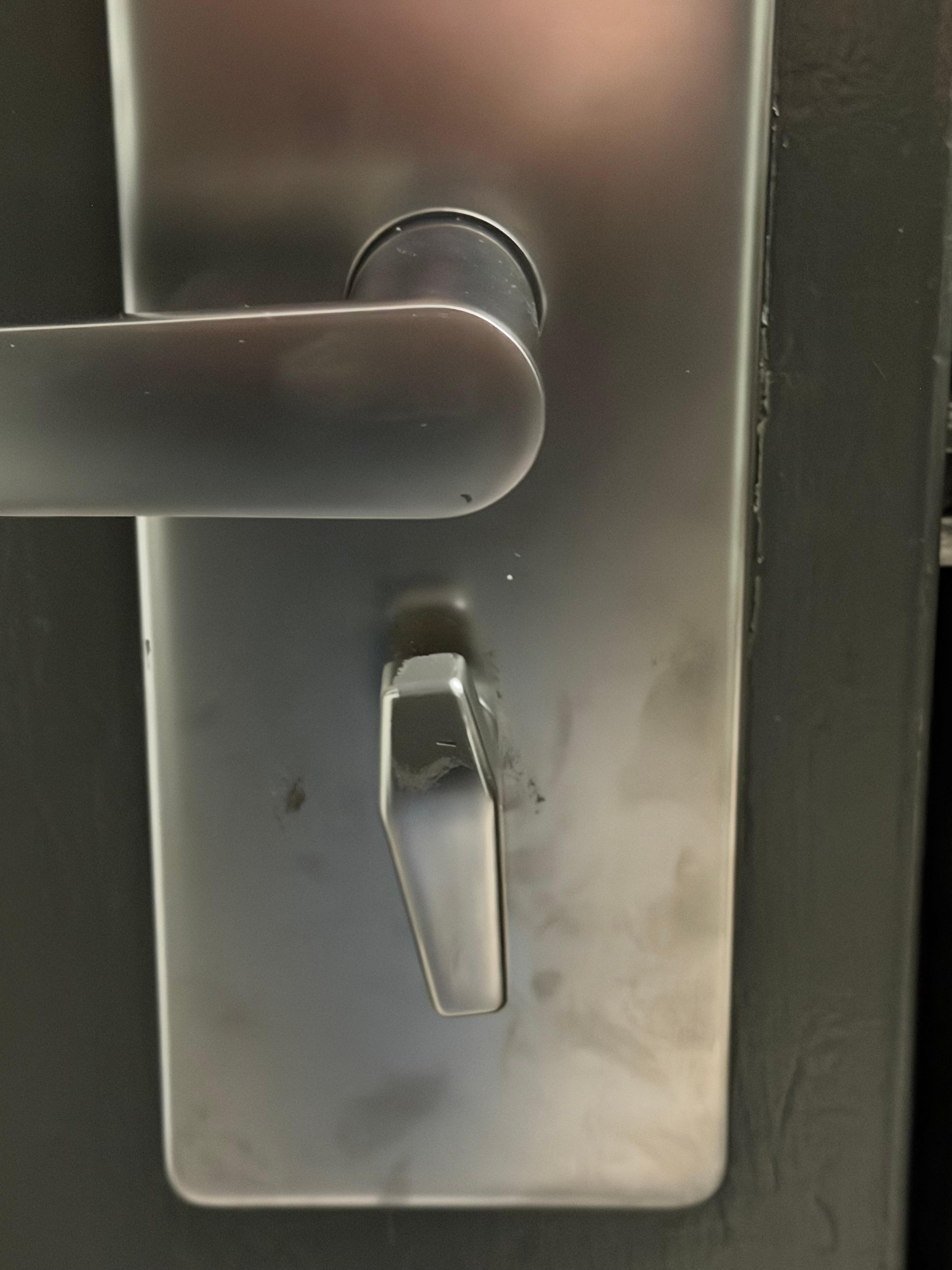 Room door handle was VERY dirty 