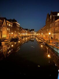 Nearby at night. Beautiful city.