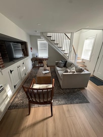 The living room was so cozy