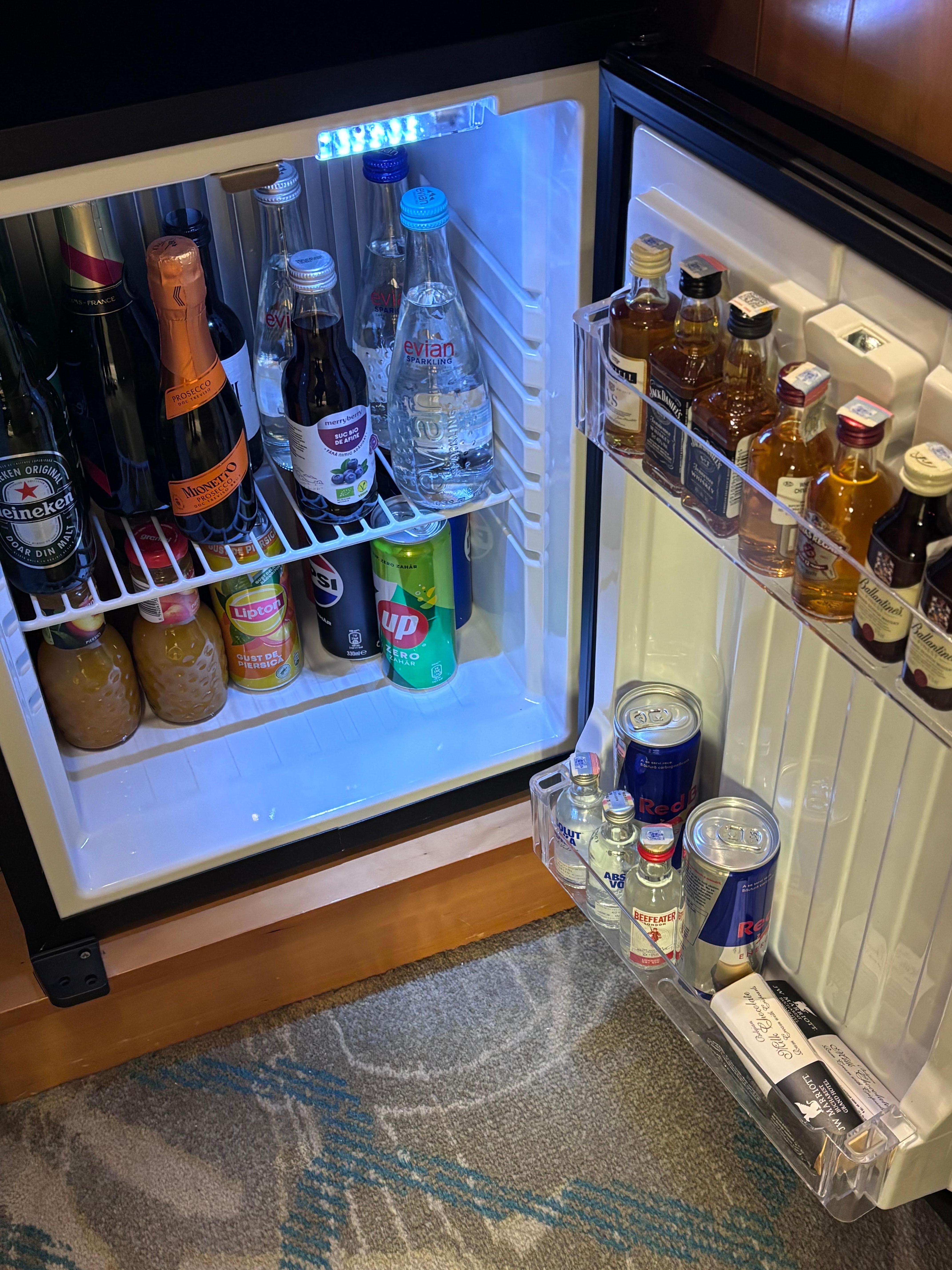 Minibar in executive room