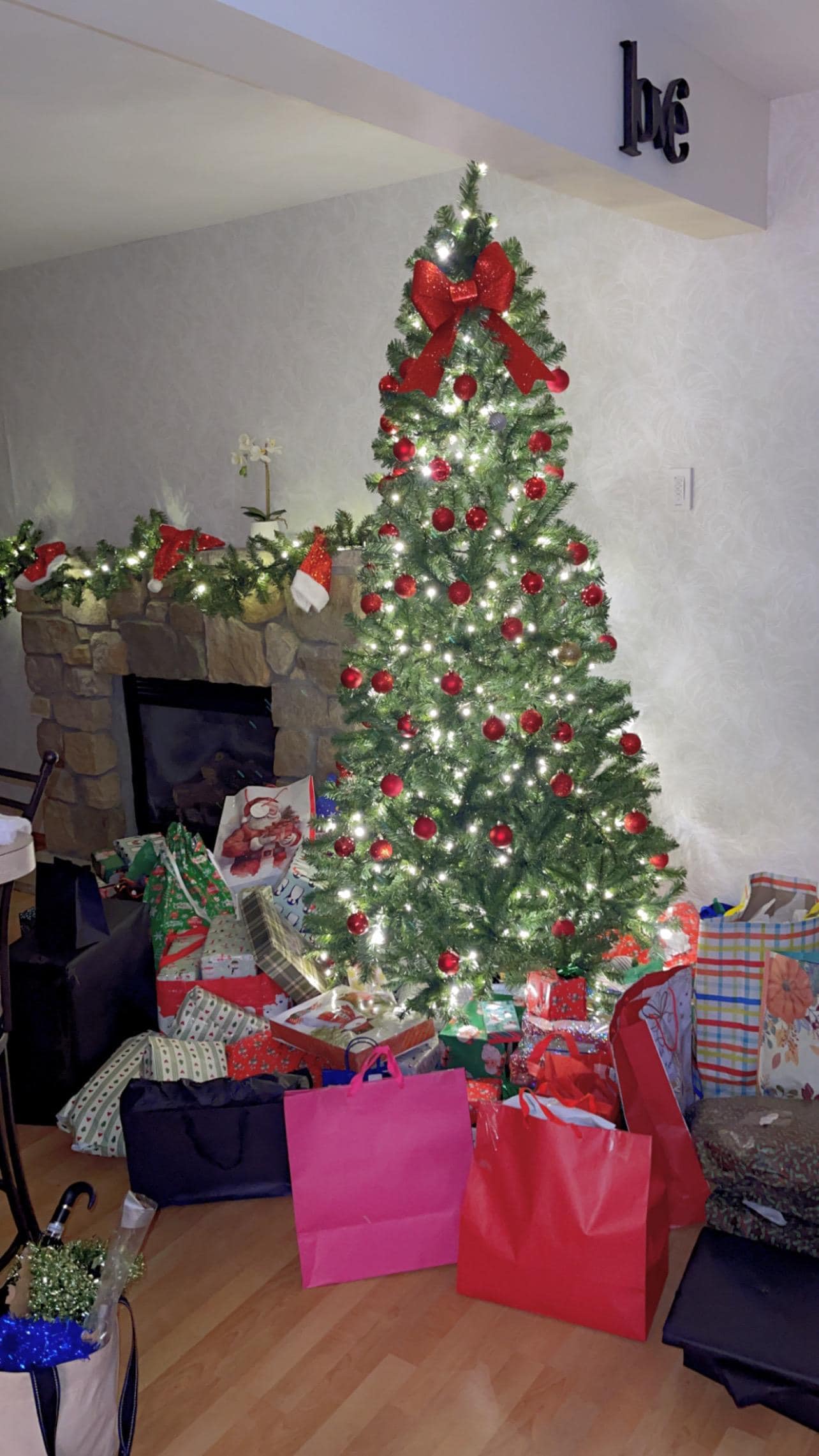 The Christmas tree the Host got for me last minute . 