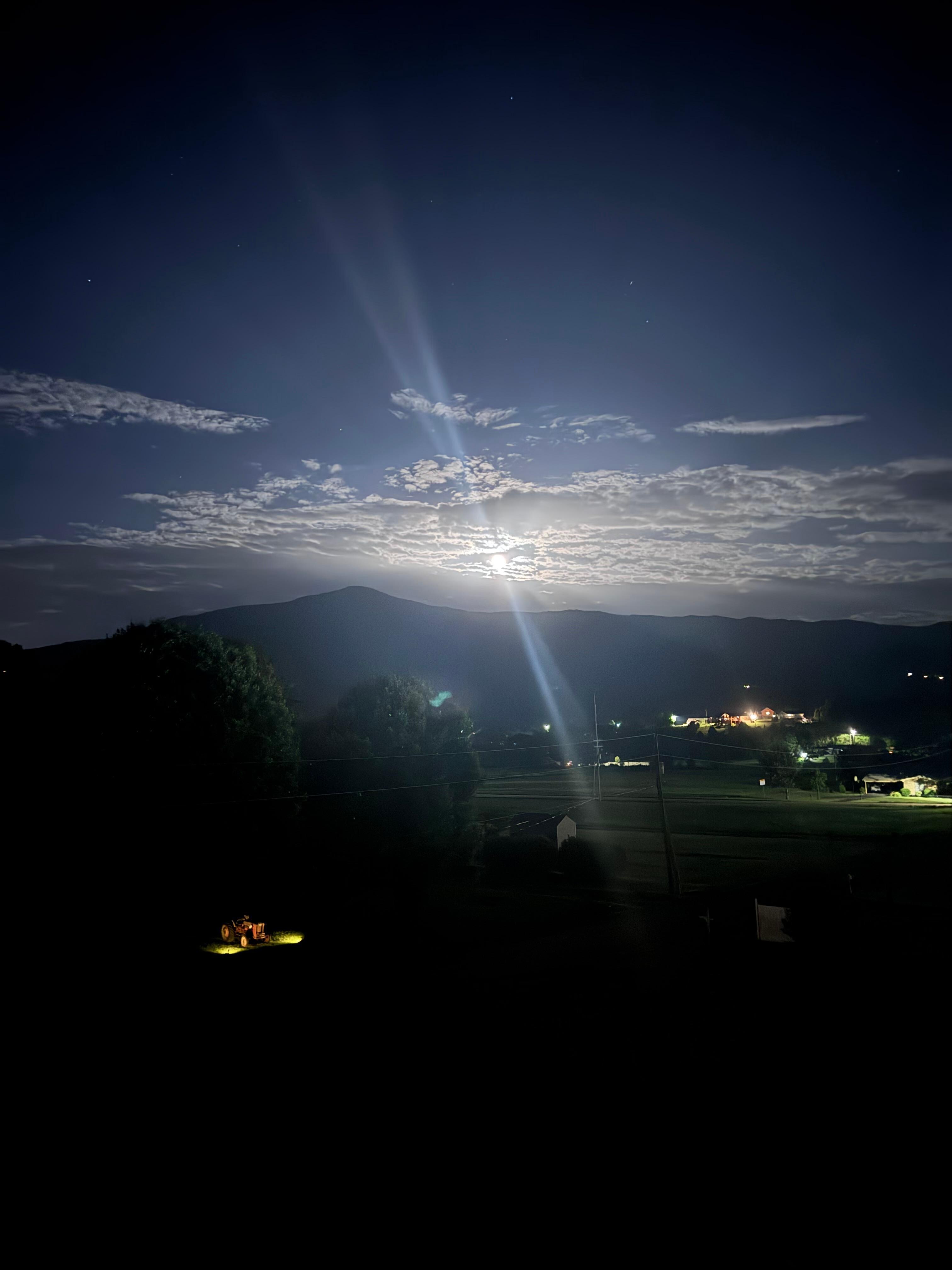 Watching the moonrise over the mountains from the deck was one of our favorite sites! 