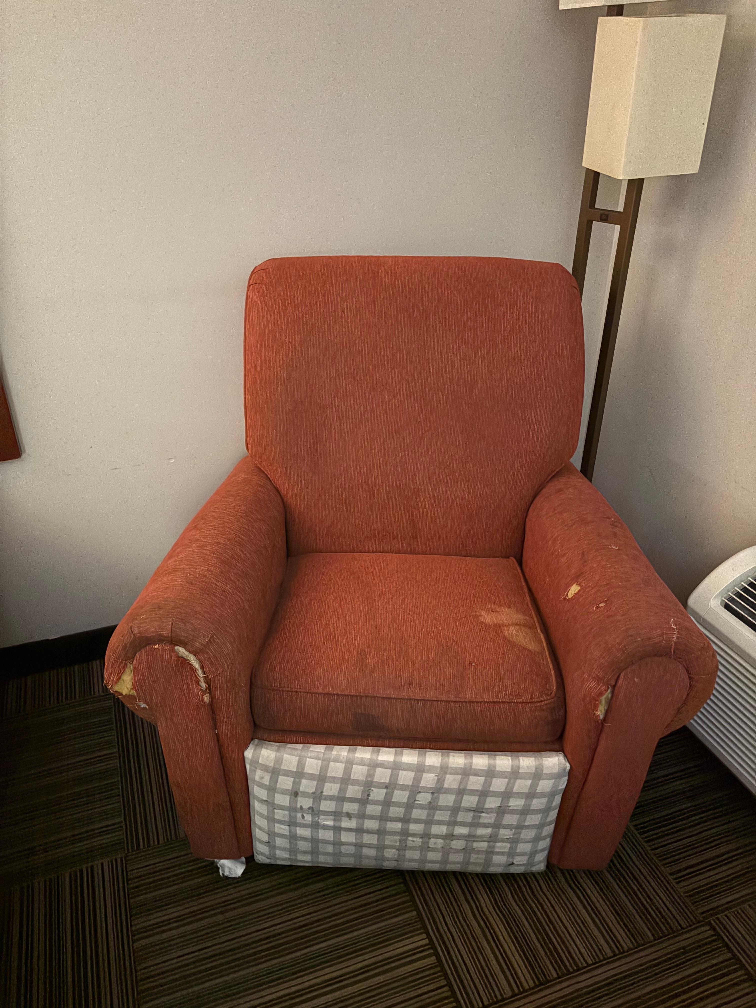 Chair in room. 