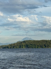 View from beach just below house