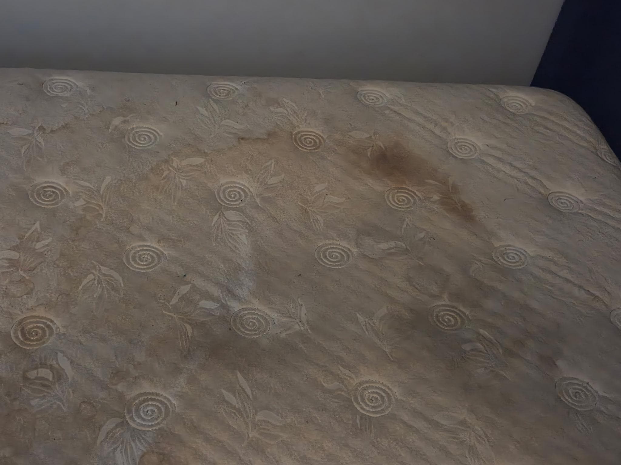 Mattress when we removed be sheets.