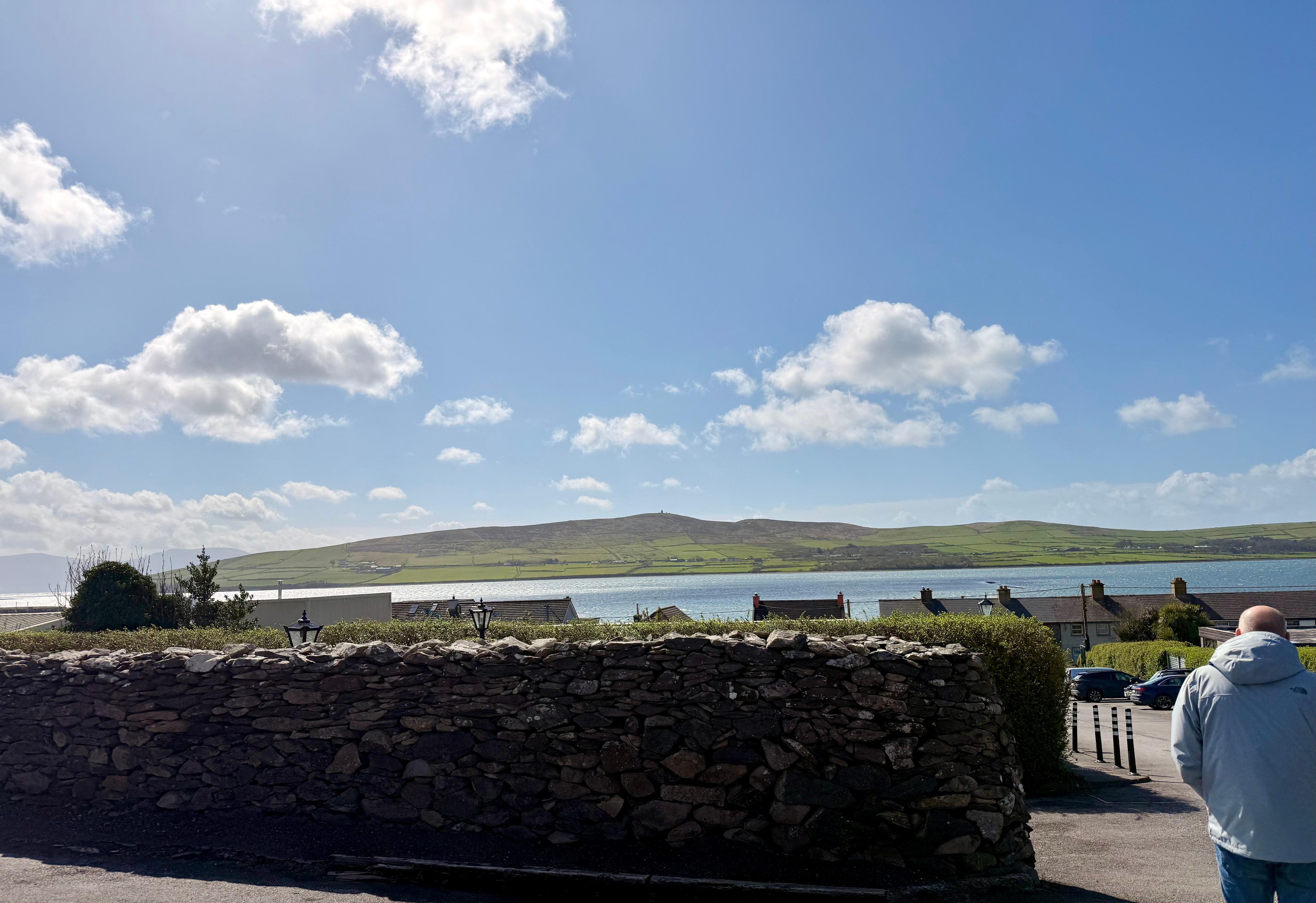 The view from the front door of the hotel!