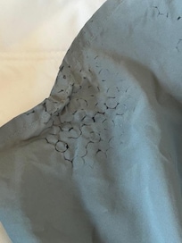 Dryer burned (see pattern in dryer)