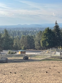 View from a nearby off leash dog park