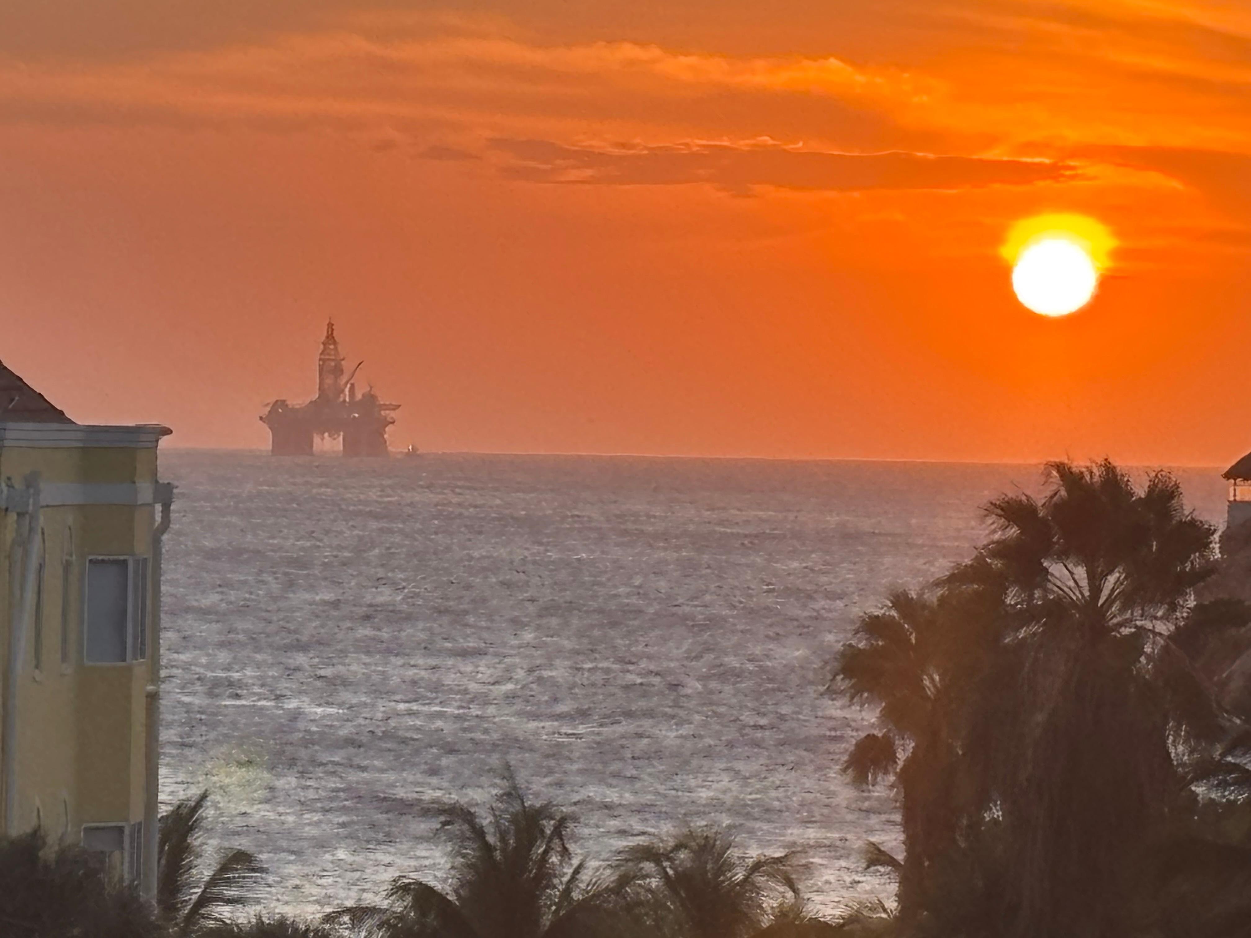 The view from the balcony 