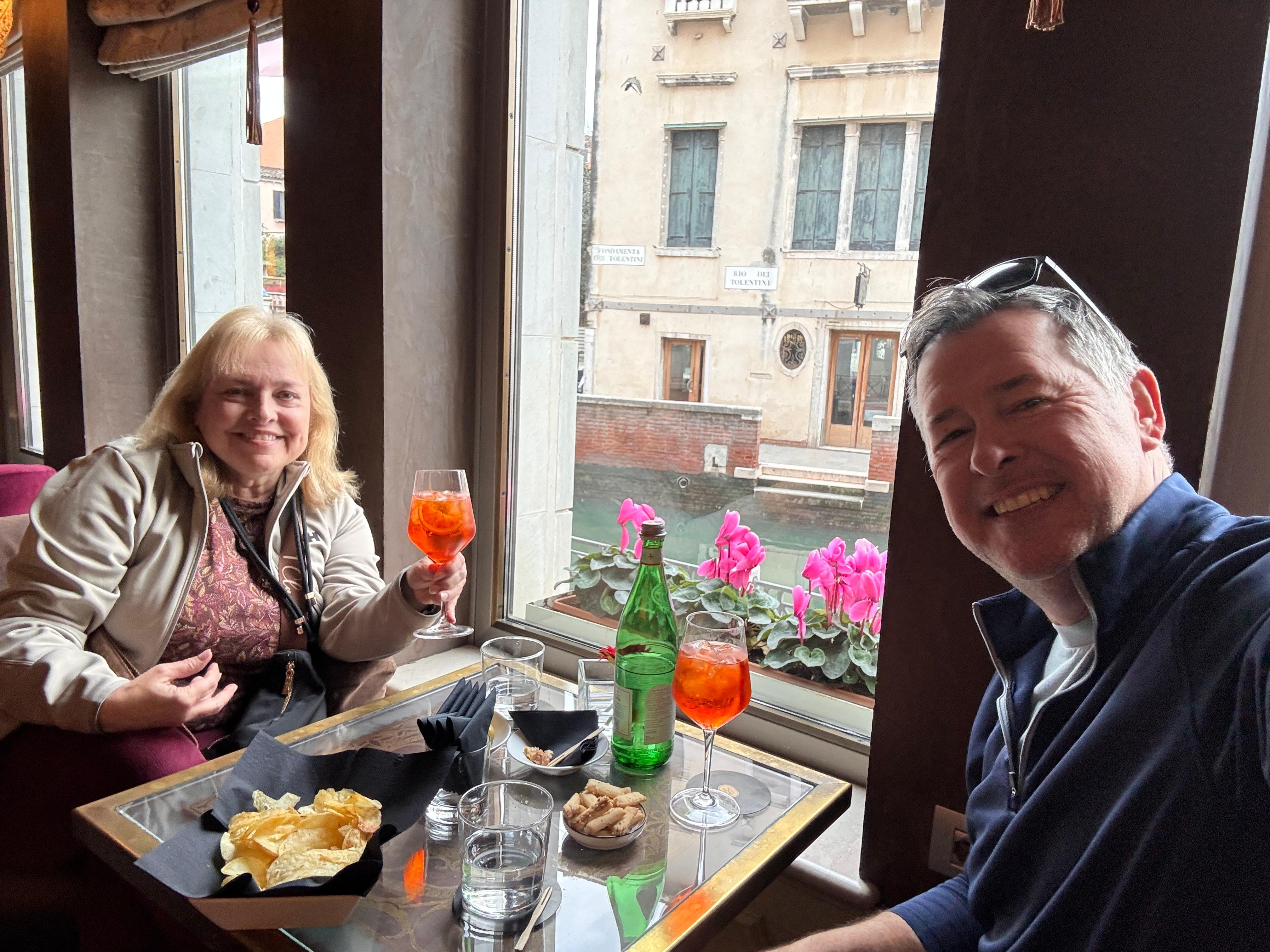 An afternoon cocktail in the lounge.  