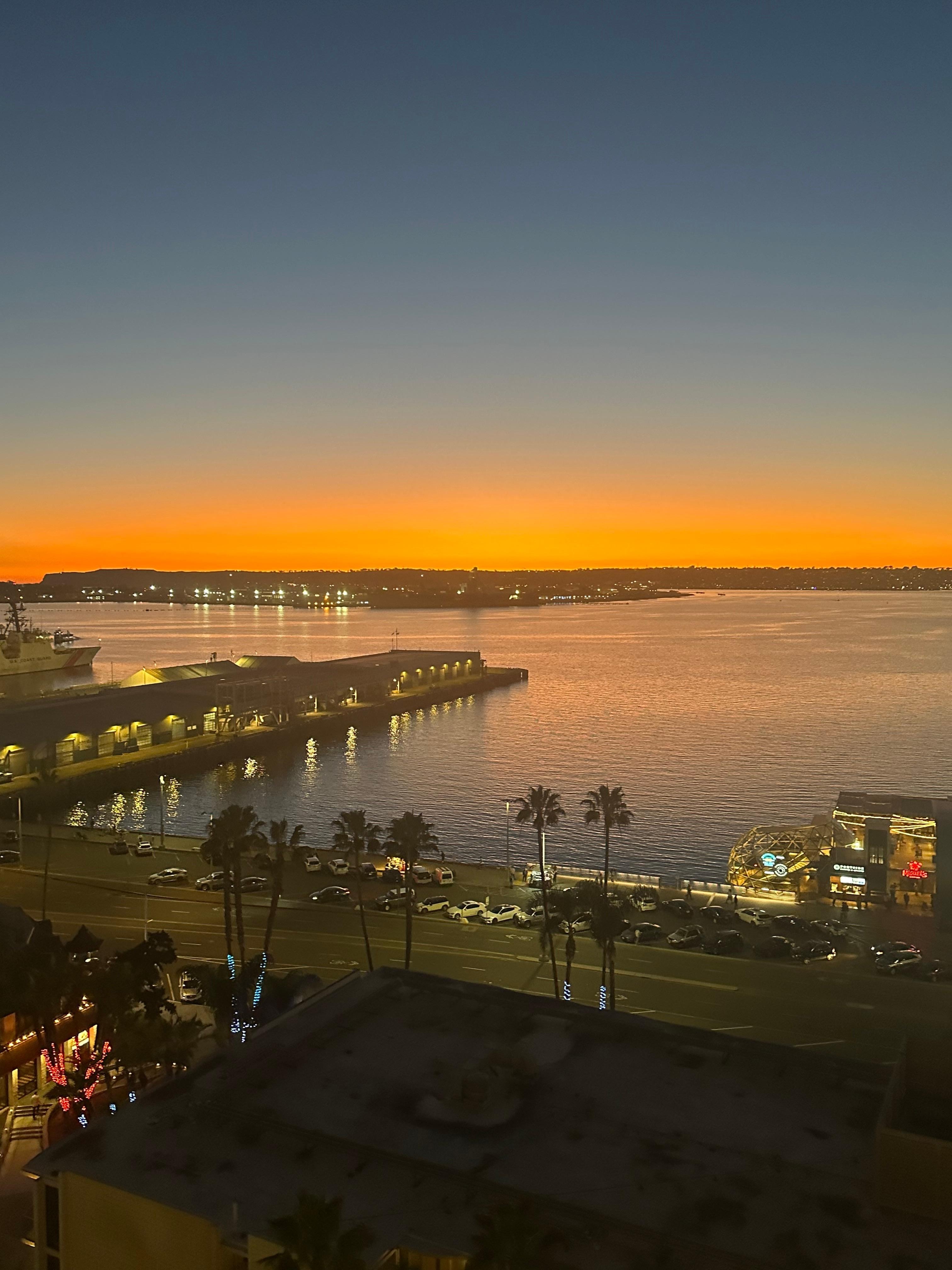 Sunset from our room