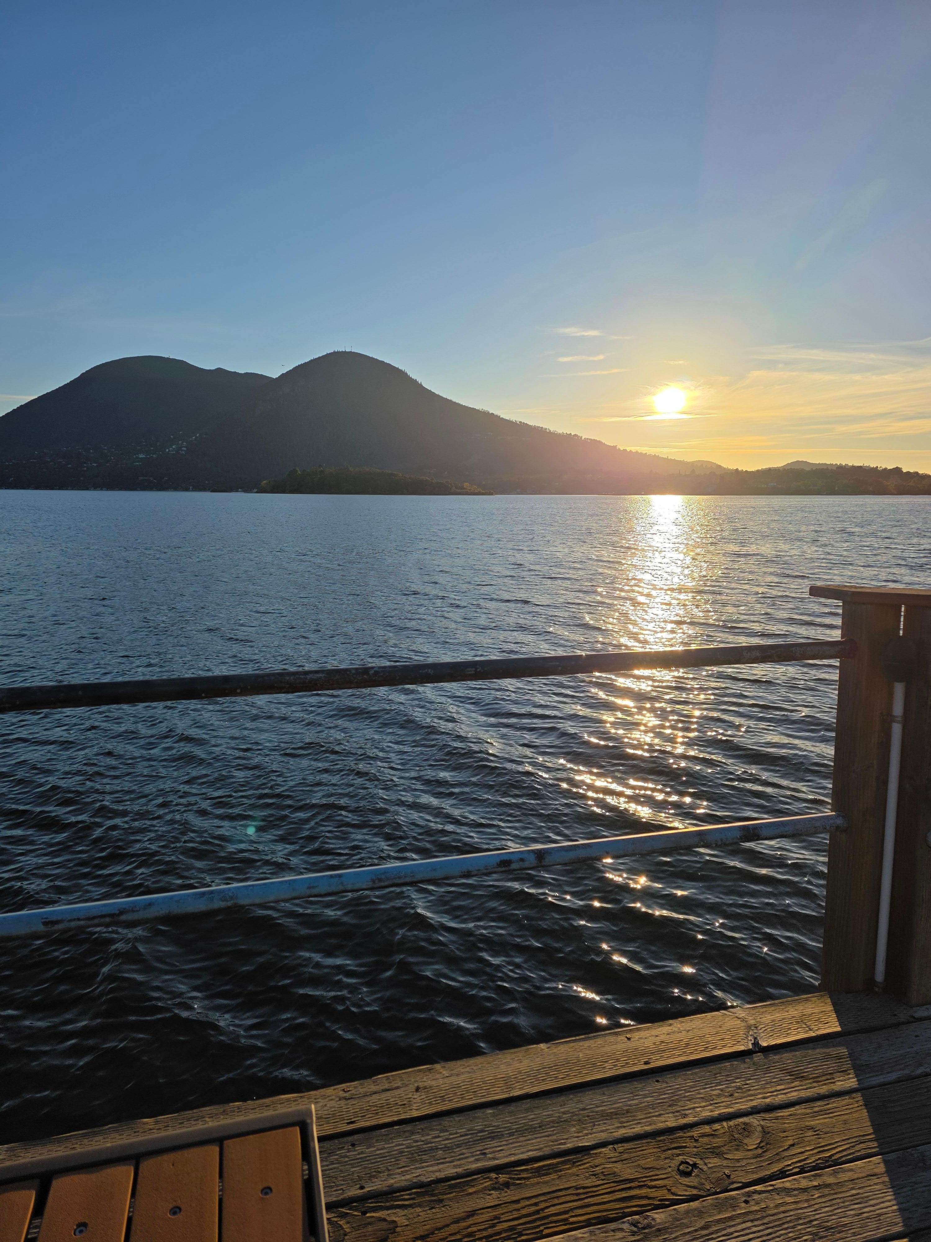 From the private pier/dock.