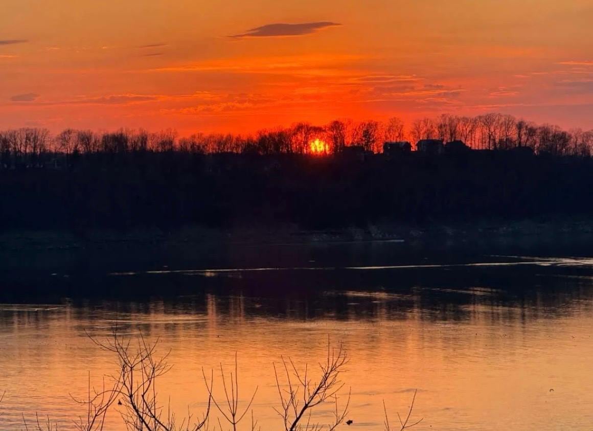 Great view of sunset 